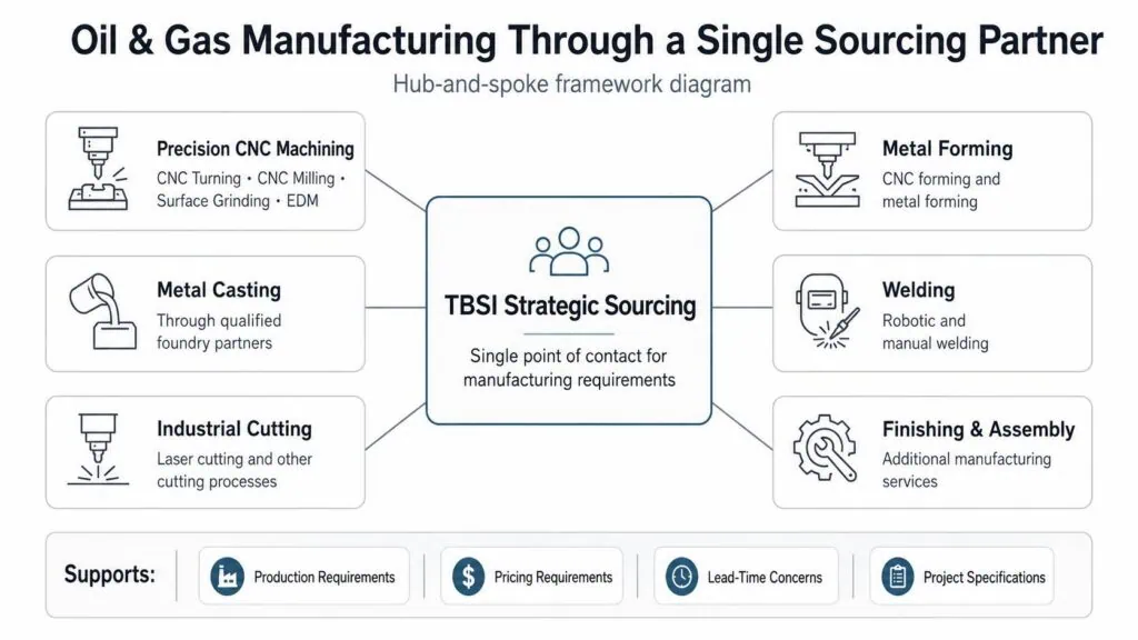 oil & gas manufacturing through a single sourcing partner